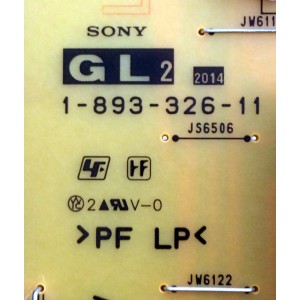 FUENTE DE PODER PARA TV SONY / NUMERO DE PARTE 147458612 / 1-893-326-11 / APS-374 / 1-474-586-12 / APS-374(CH) / MODELOS KDL60W610B / KDL60W630B / KDL-60W610B / KDL-60W630B